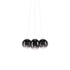 Lodes Random Cloud 7 LysekroneØ23 3000K Glossy Smoke/Glas
