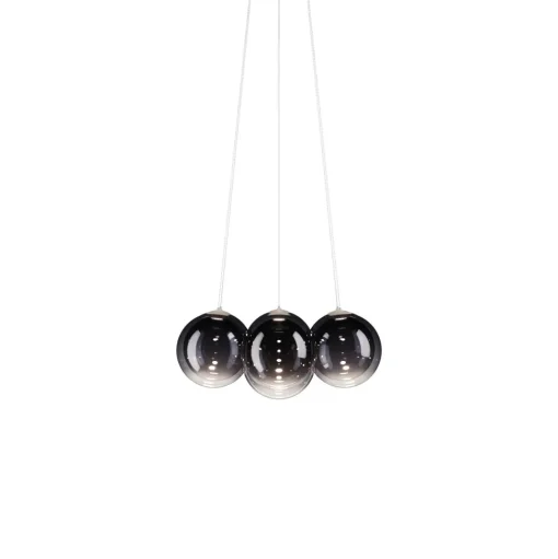 Lodes Random Cloud 7 LysekroneØ23 3000K Glossy Smoke/Glas