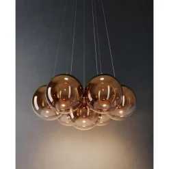Lodes Random Cloud 7 LysekroneØ23 3000K Klar/Glas