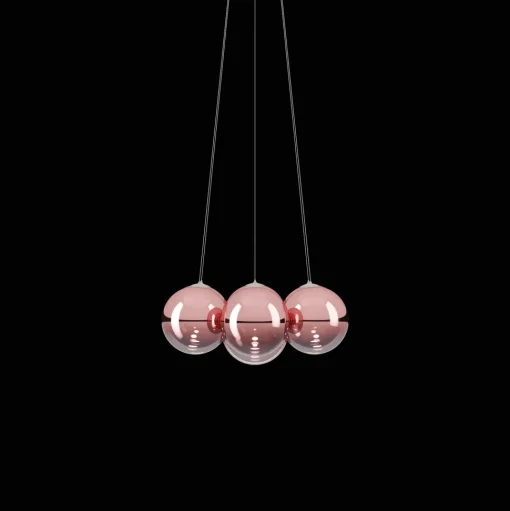 Lodes Random Cloud 7 LysekroneØ23 2700K Rosegold/Glas