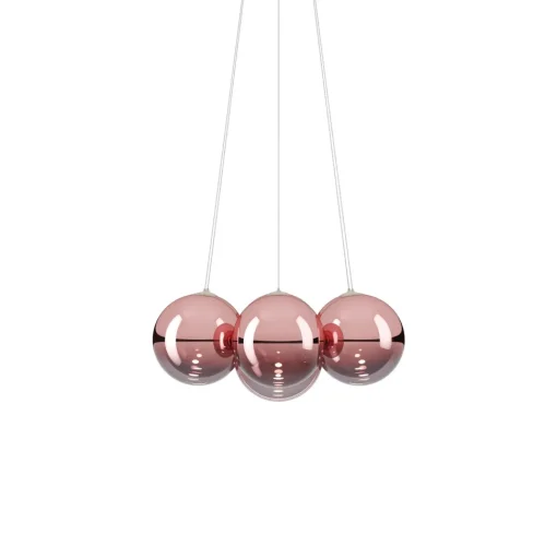 Lodes Random Cloud 7 LysekroneØ28 2700K Rosegold/Glas