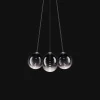 Lodes Random Cloud 7 LysekroneØ28 3000K Glossy Smoke/Glas
