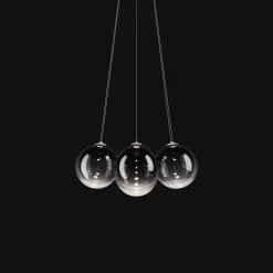 Lodes Random Cloud 7 LysekroneØ28 3000K Glossy Smoke/Glas