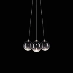 Lodes Random Cloud 7 LysekroneØ23 2700K Glossy Smoke/Glas