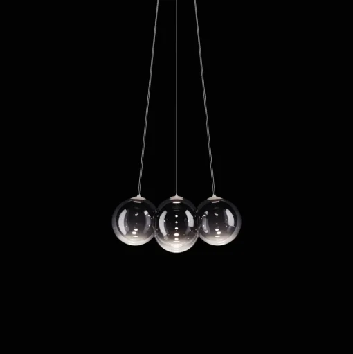 Lodes Random Cloud 7 LysekroneØ23 2700K Glossy Smoke/Glas