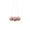 Lodes Random Cloud 7 LysekroneØ23 3000K Rosegold/Glas