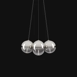 Lodes Random Cloud 7 LysekroneØ28 3000K Krom/Glas