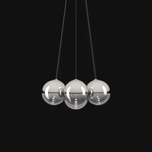 Lodes Random Cloud 7 LysekroneØ28 3000K Krom/Glas