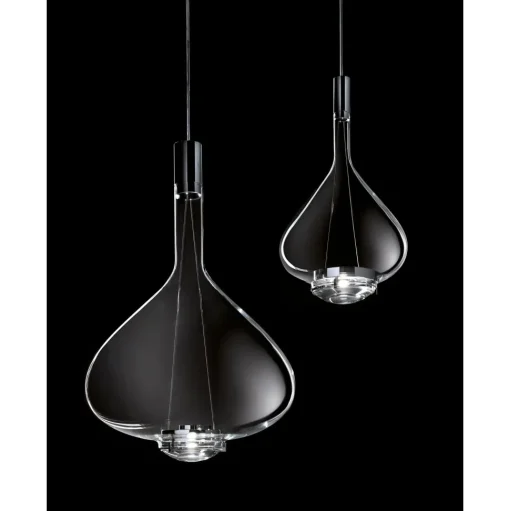 Lodes Sky-Fall Round Pendel Stor 3000K Klar/Glas