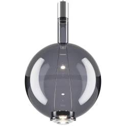 Lodes Sky-Fall Round Pendel Stor 3000K Glossy Smoke/Glas