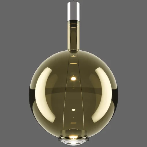 Lodes Sky-Fall Round Pendel Stor 2700K Golden Sage/Glas