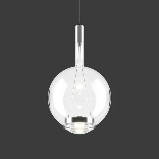 Lodes Sky-Fall Round Pendel Medium 3000K Klar/Glas