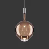 Lodes Sky-Fall Round Pendel Medium 3000K Glossy Bronze/Glas