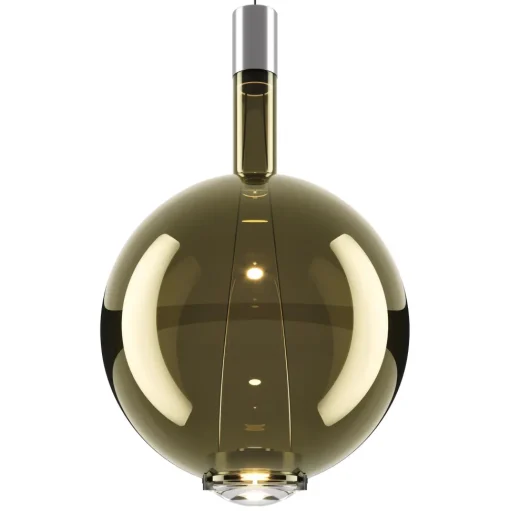 Lodes Sky-Fall Round Pendel Stor 3000K Golden Sage/Glas