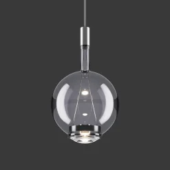 Lodes Sky-Fall Round Pendel Medium 3000K Glossy Smoke/Glas