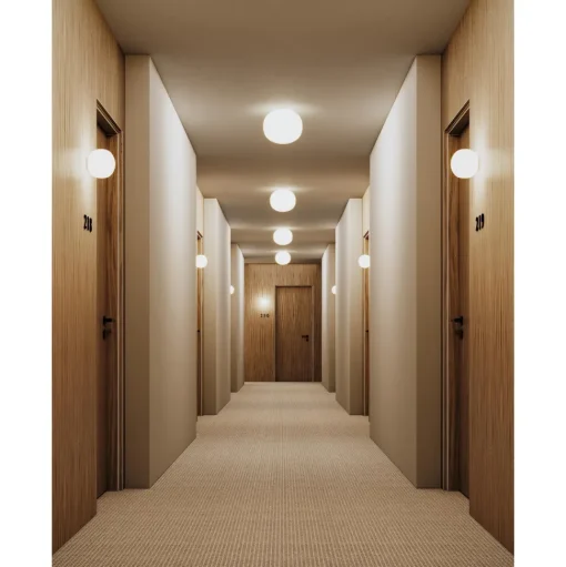 Lodes Volum Vág/LoftlampeØ22 Glossy White