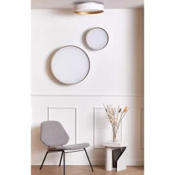 Loom Design Lucia LoftlampeØ60 Hvid/Guld