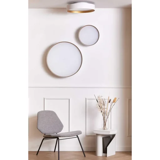Loom Design Lucia LoftlampeØ60 Hvid/Guld