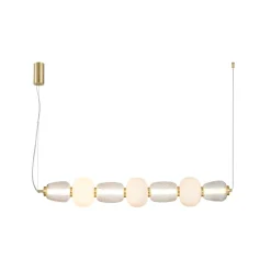 Loom Design Pearl 7 Pendel Amber/Guld