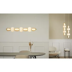 Loom Design Pearl 7 Pendel Amber/Guld