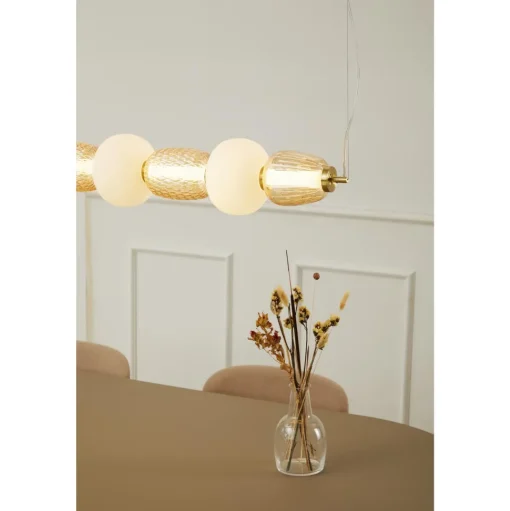 Loom Design Pearl 7 Pendel Amber/Guld