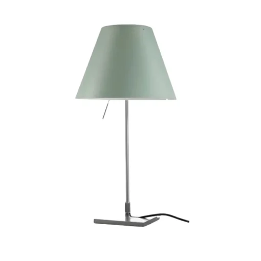 Luceplan Costanzina Bordlampe Aluminium M. Grøn Skárm