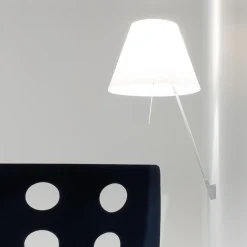 Luceplan Costanzina Váglampe Aluminium M. Rød Skárm