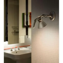 Luceplan Fortebraccio Váglampe W1 Stor Alu