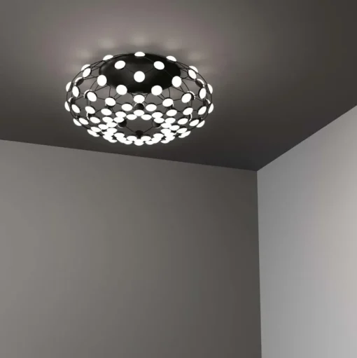 Luceplan Mesh LoftlampeØ72 Sort