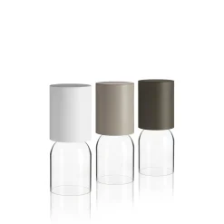 Luceplan Nui Mini Transportabel Lampe Greige