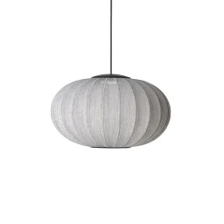 Made By Hand Anniversary Knit-WitØ57 Oval Pendel Sølv Glitter LED