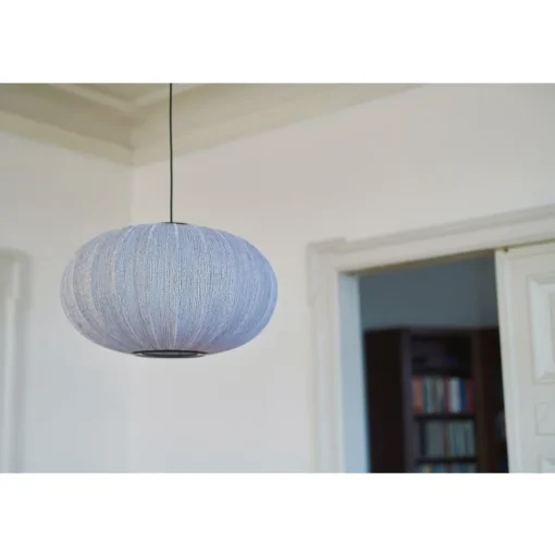 Made By Hand Anniversary Knit-WitØ57 Oval Pendel Sølv Glitter LED