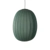 Made By Hand Knit-Wit High/Oval PendelØ65 Tweed Green LED
