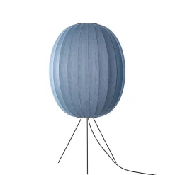 Made By Hand Knit-Wit High/Oval GulvlampeØ65 Blue Stone