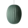 Made By Hand Knit-Wit Høj Oval PendelØ65 Tweed Green