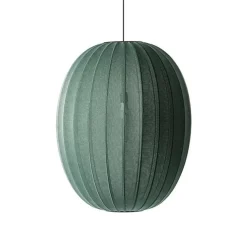 Made By Hand Knit-Wit Høj Oval PendelØ65 Tweed Green