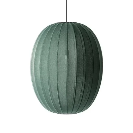 Made By Hand Knit-Wit Høj Oval PendelØ65 Tweed Green