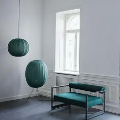 Made By Hand Knit-Wit Høj Oval PendelØ65 Tweed Green