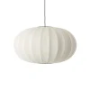 Made By Hand Knit-Wit Oval PendelØ76 Pendel Pearl White