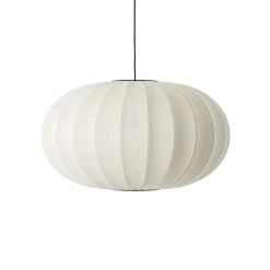 Made By Hand Knit-Wit Oval PendelØ76 Pendel Pearl White
