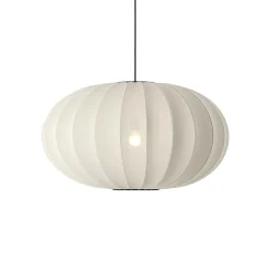 Made By Hand Knit-Wit Oval PendelØ76 Pendel Pearl White