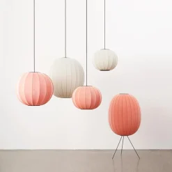Made By Hand Knit-Wit Oval Pendel CoralØ65
