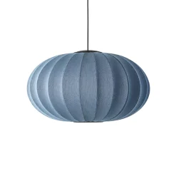 Made By Hand Knit-Wit Oval PendelØ76 Blue Stone LED