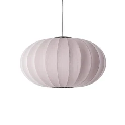 Made By Hand Knit-Wit Oval PendelØ76 Lysepink LED