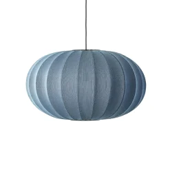 Made By Hand Knit-Wit Oval PendelØ76 Pendel Blue Stone