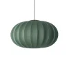 Made By Hand Knit-Wit Oval PendelØ76 Tweed Green LED