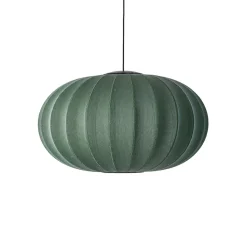 Made By Hand Knit-Wit Oval PendelØ76 Tweed Green LED