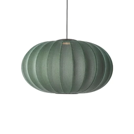 Made By Hand Knit-Wit Oval PendelØ76 Tweed Green LED