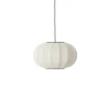 Made By Hand Knit-Wit Oval Pendel Pearl WhiteØ45