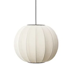 Made By Hand Knit-Wit Round Pendel Pearl WhiteØ45